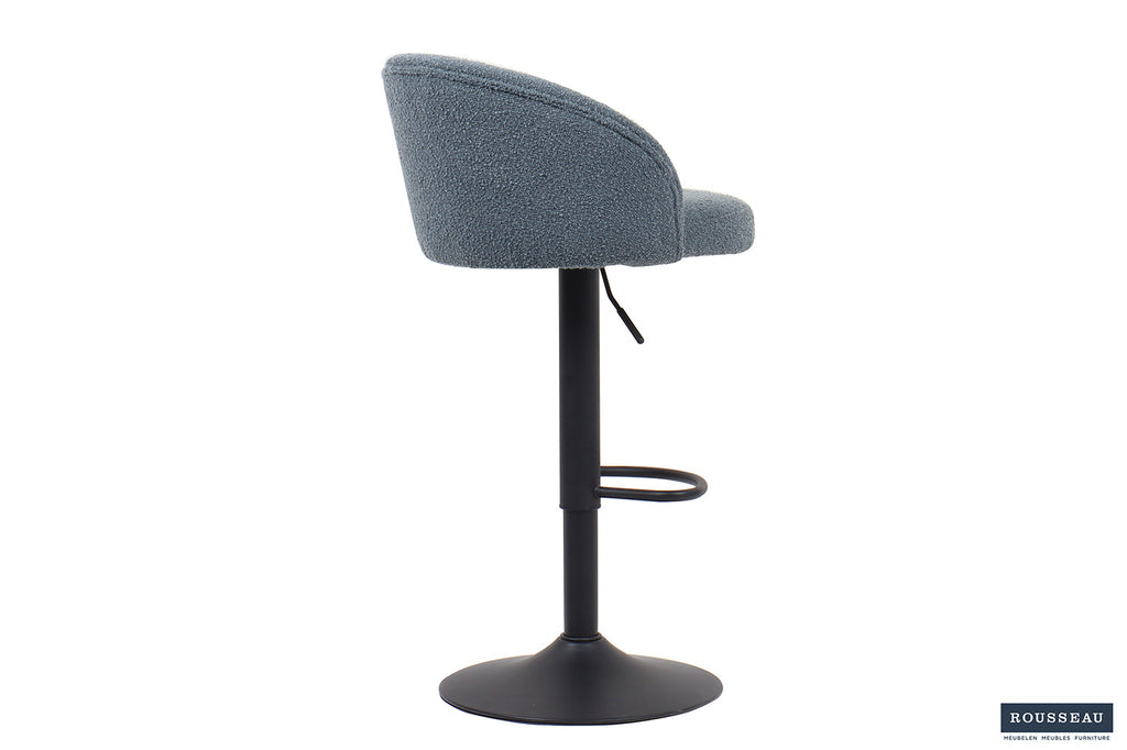 Barstoel 'Arda' Bouclé Blauw RS