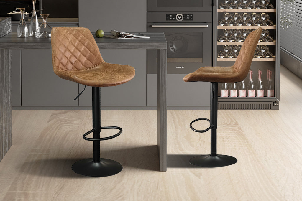 Barstoel 'Madrid' PU Cognac - RS