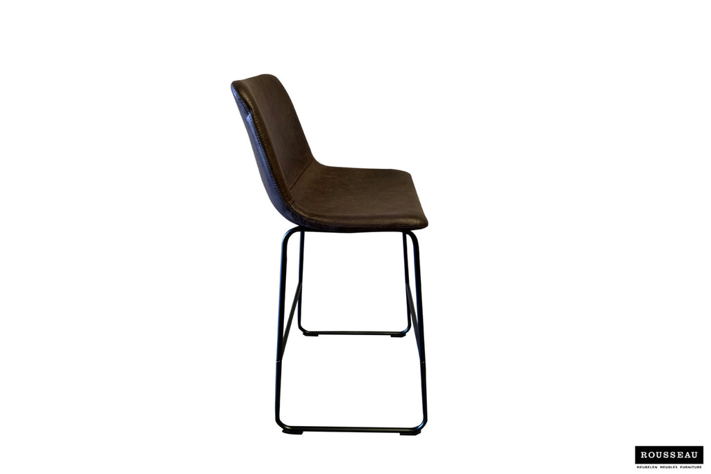 Barstoel 'Mancia' PU Donkerbruin - RS