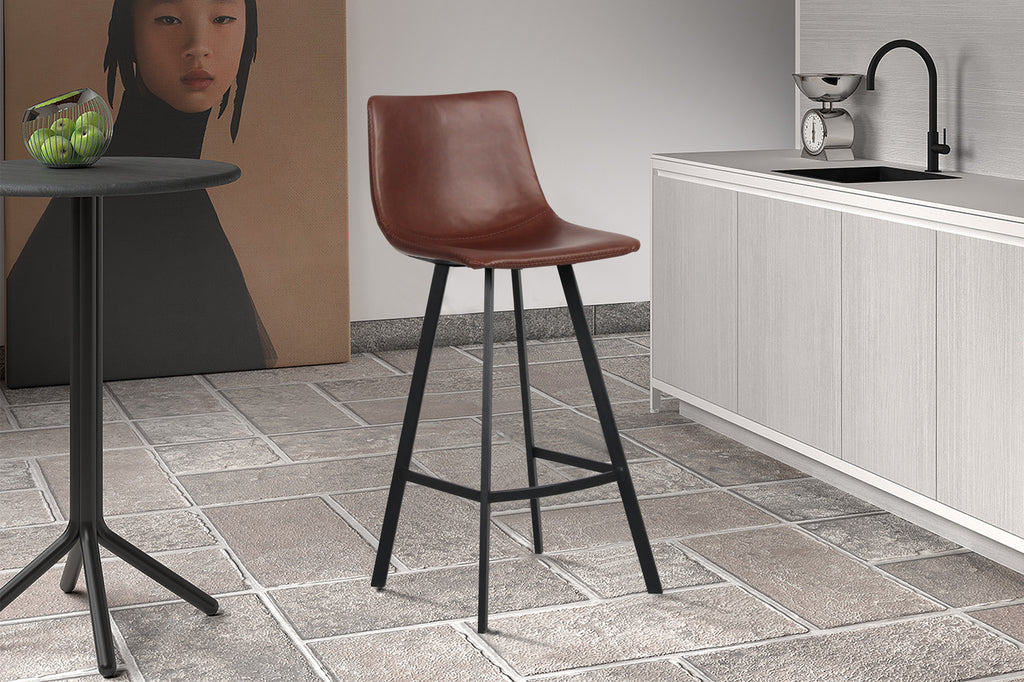 Barstoel 'Ozan' PU Bruin RS