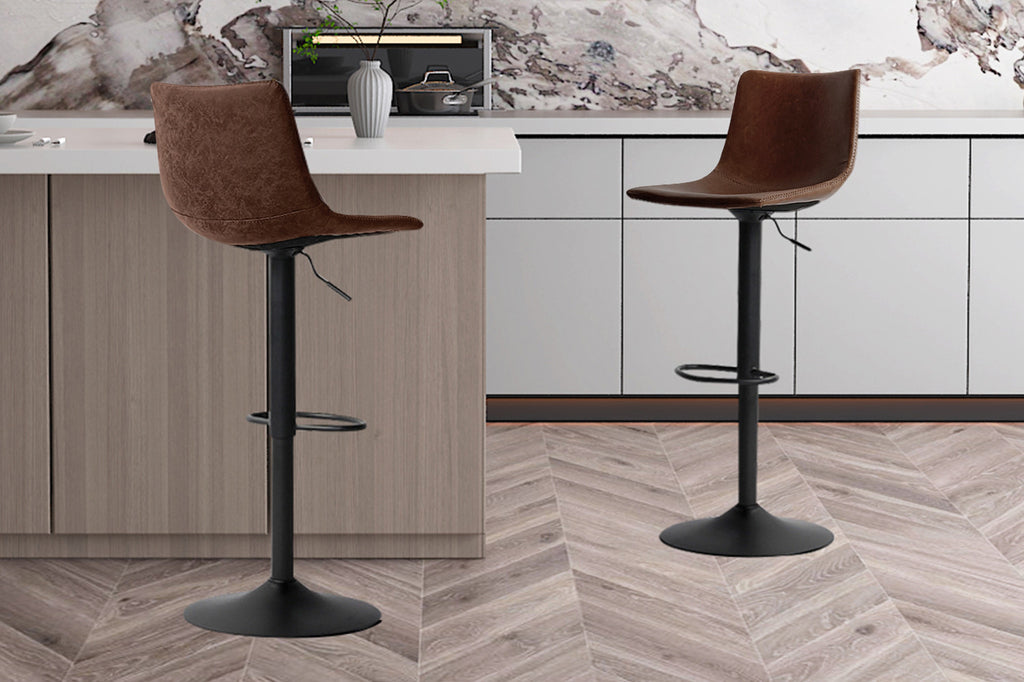 Tabouret de bar 'Trevi' PU Marron RS
