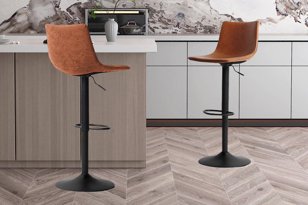 Tabouret de bar « Trevi » PU Cognac RS