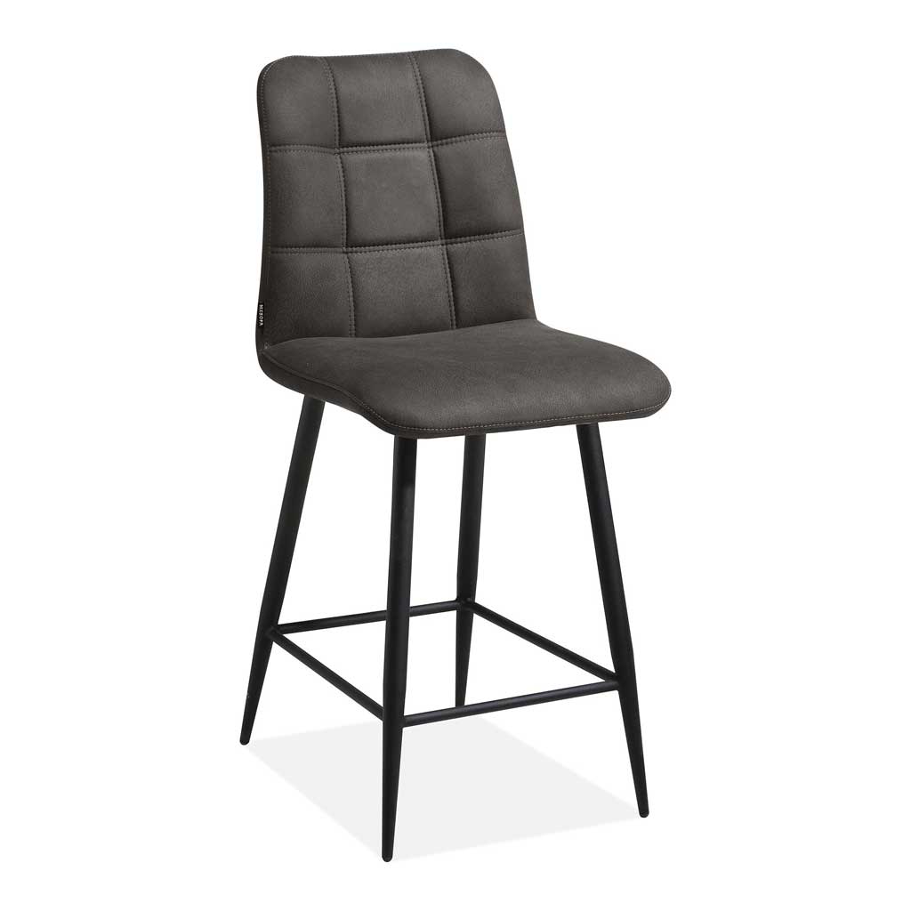 Tabouret de bar Dex : cognac, vert mousse ou anthracite - MX