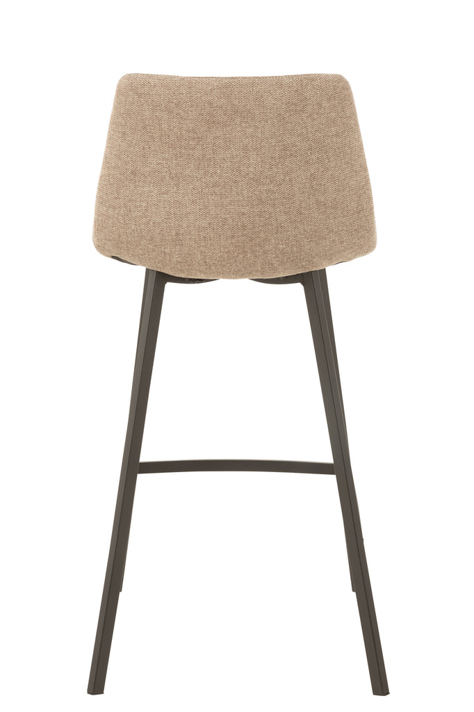 Barstoel Stephane Textiel/Metaal beige - J-LINE