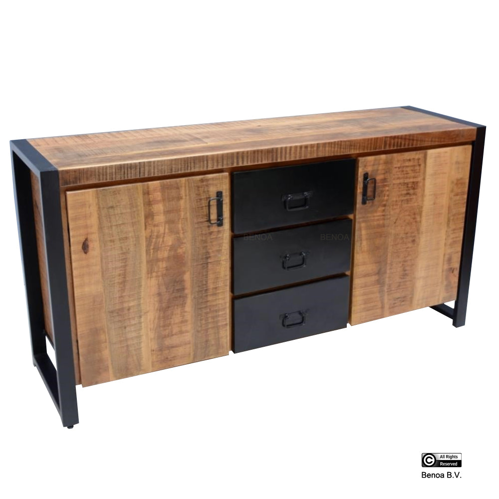 Buffet Bas 160 - 2 portes 3 tiroirs BNO