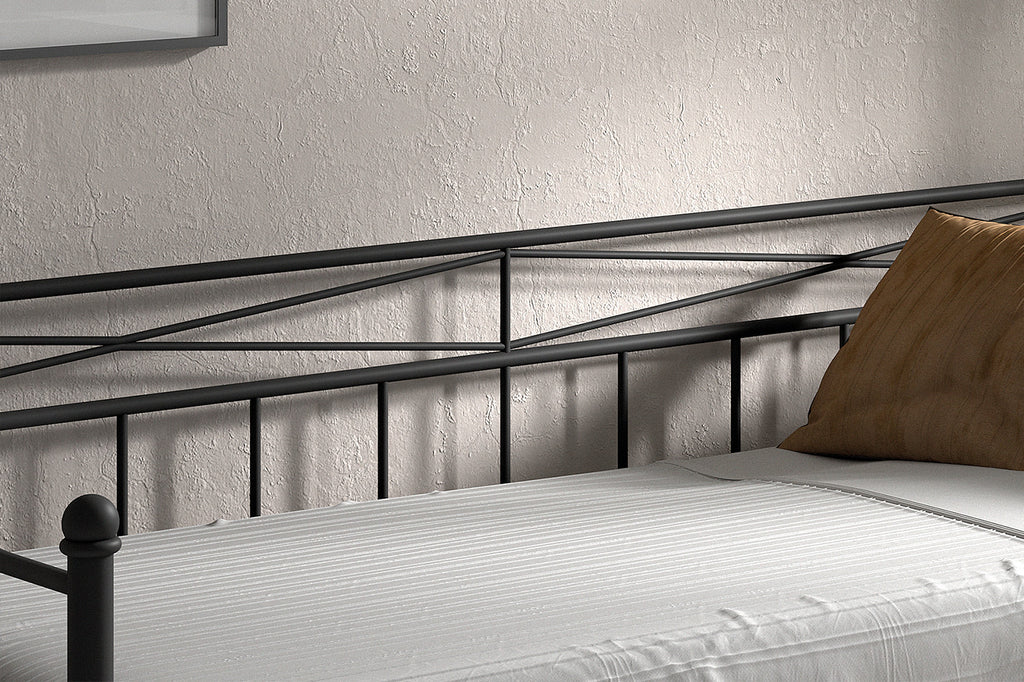 Bed 'Sablo' 90x200 met lattenbodem zwart RS