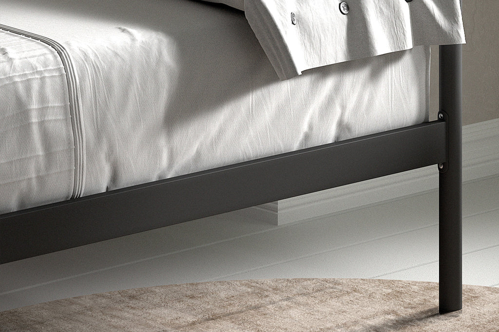 Bed 'Sablo' 90x200 met lattenbodem zwart RS