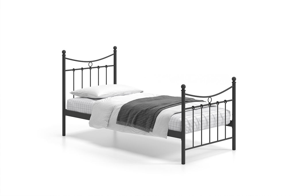 Lit 'Sacha' 90x200 noir - RS