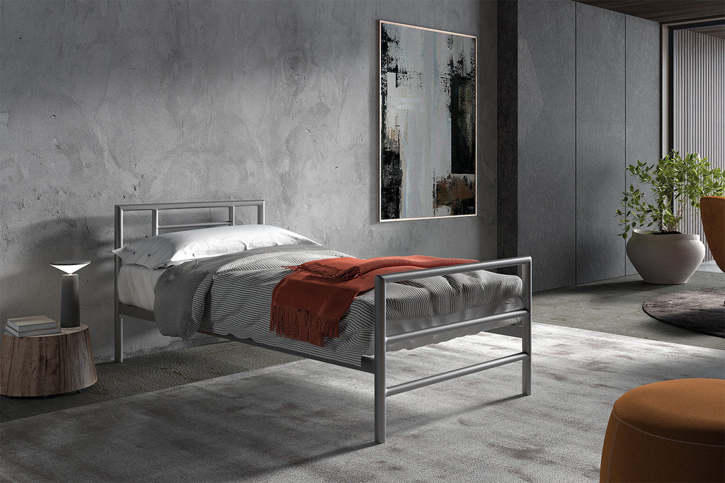 Lit 'Sandro' 90x200 gris - RS