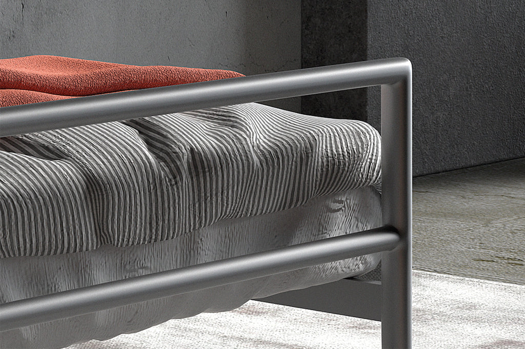 Bed 'Sandro' 90x200 grijs - RS