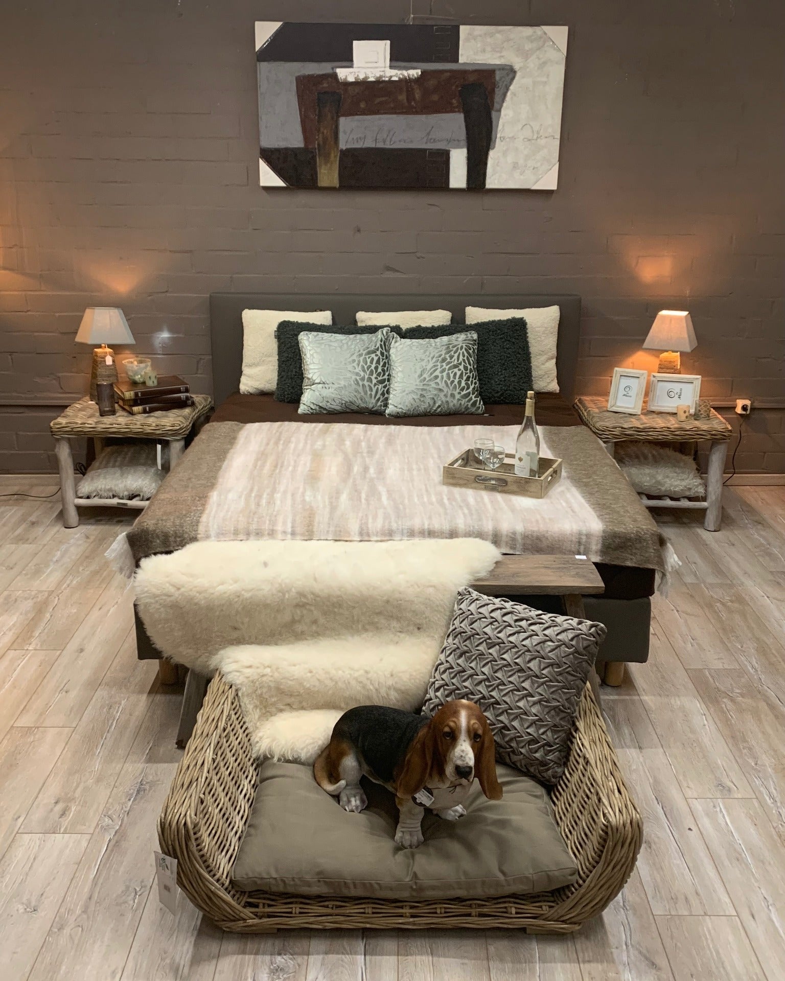 Bed Fiji lederlook VLS