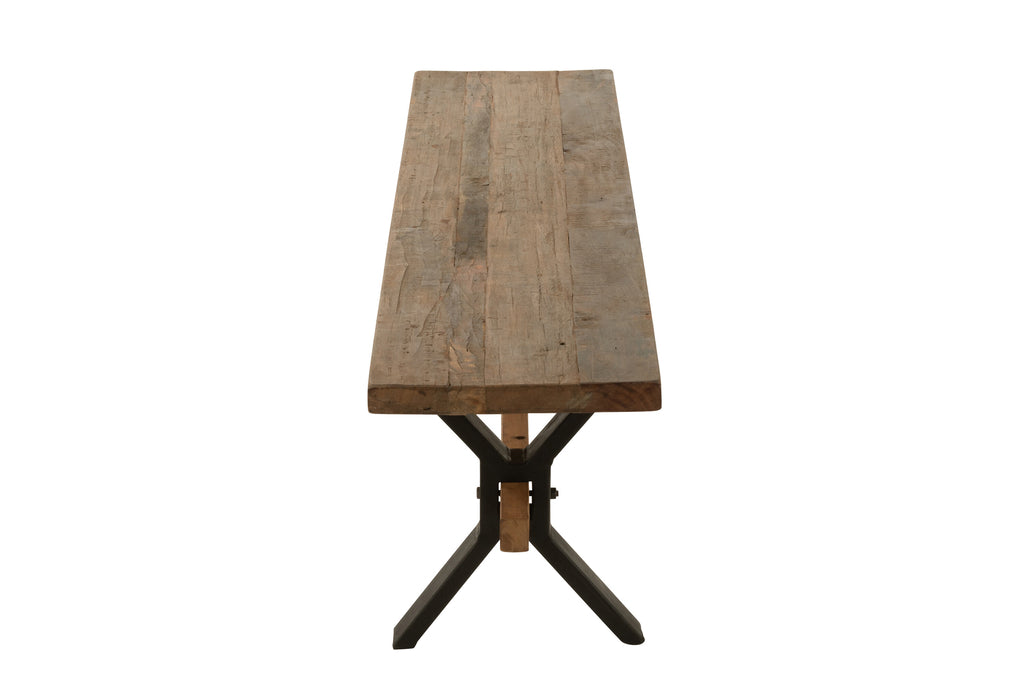 Bank Vintage Hout Bruin - J-LINE