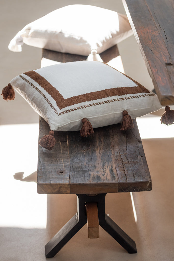 Bank Vintage Hout Bruin - J-LINE