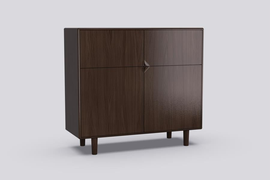 Dressoir hoog Sento 2-deurs eik (4 kleuren) - THS