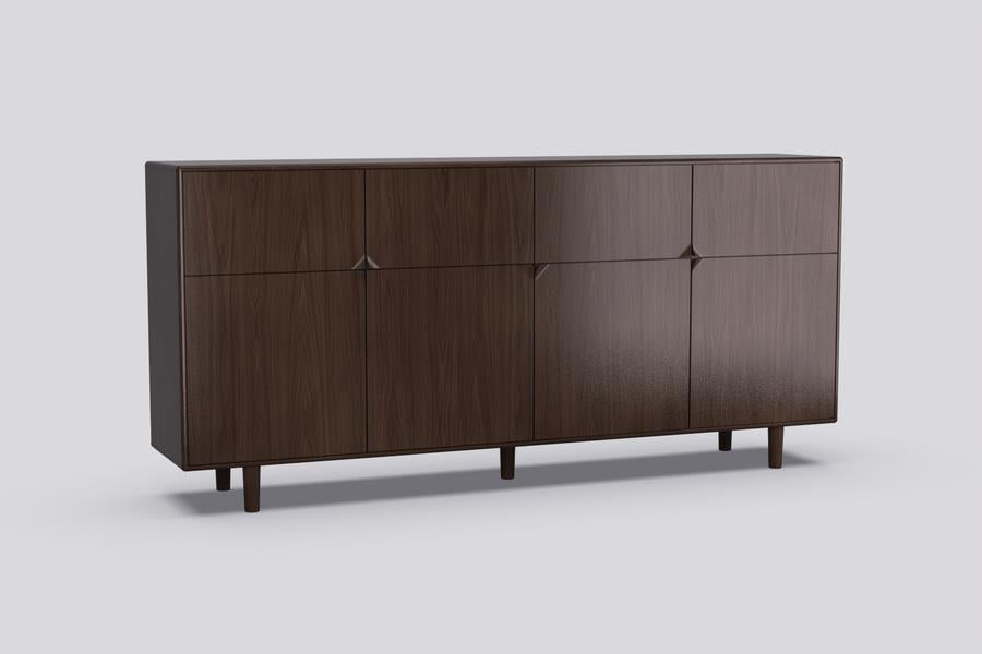 Dressoir hoog Sento 4-deurs eik (4 kleuren) - THS