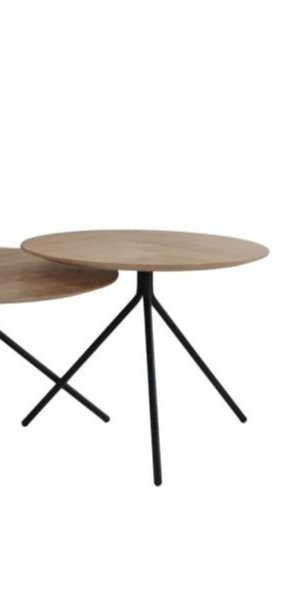 Bijzettafel Marlin VDC - eik/metaal