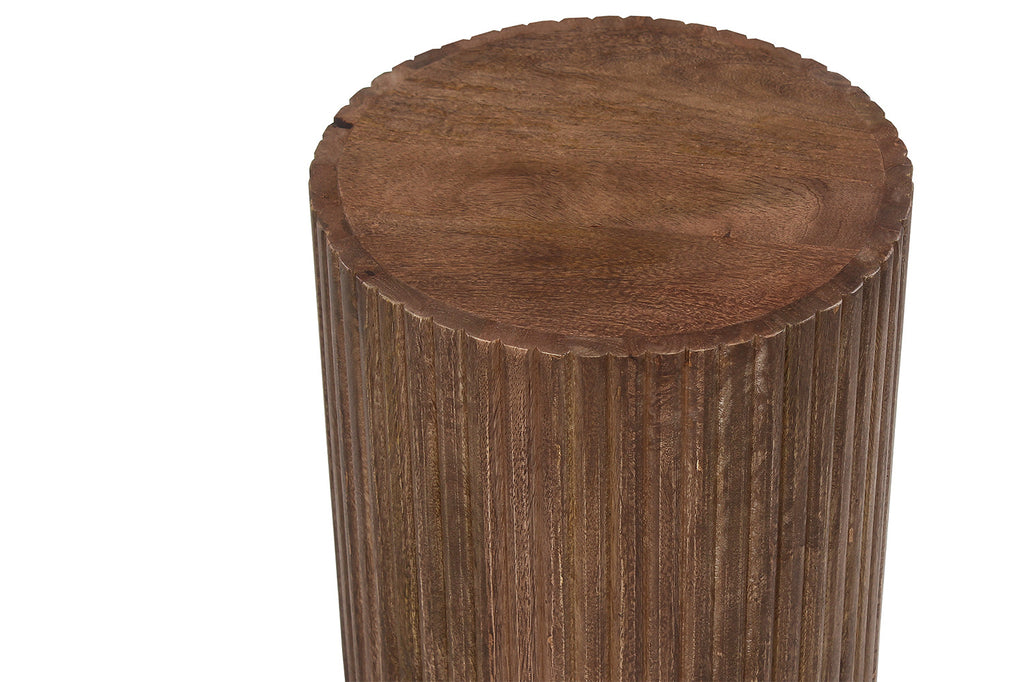 Table d'appoint 'Victor' en bois de manguier marron clair RS