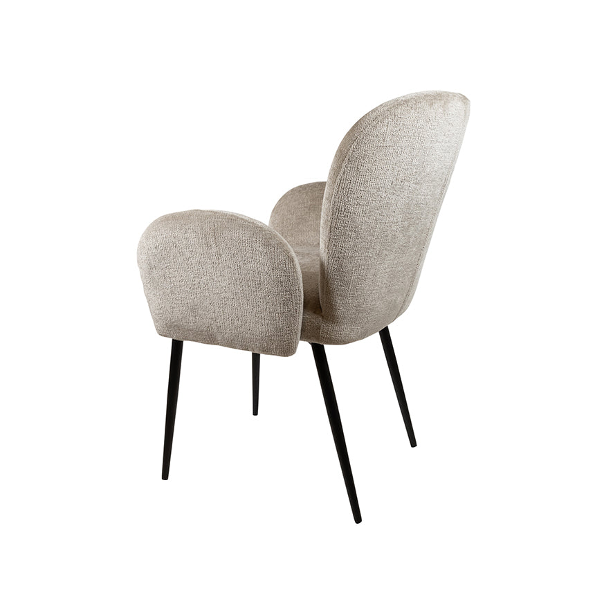 Armstoel Bobby - liver (prijs = set van twee) - NW