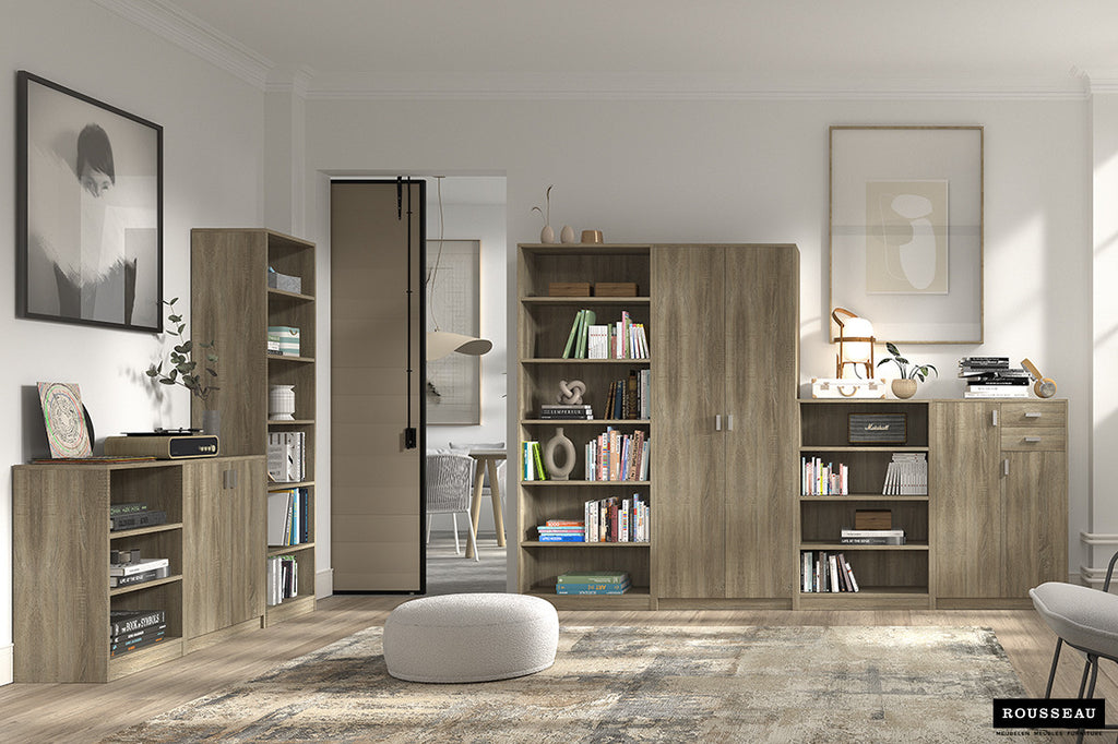 Boekenkast 'Space' 5 planken Sonoma RS