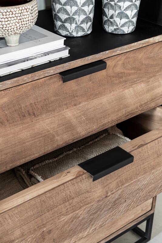 Boekenkast Cosmo DTP - 3 laden, 3 open rekken