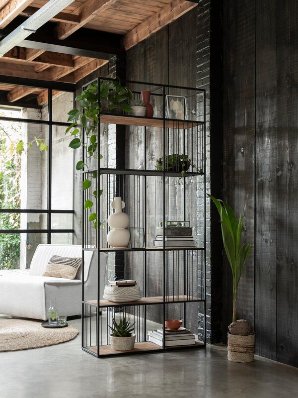 Bibliothèque/séparateur de pièce Barra 95 S DTP - 5 étagères