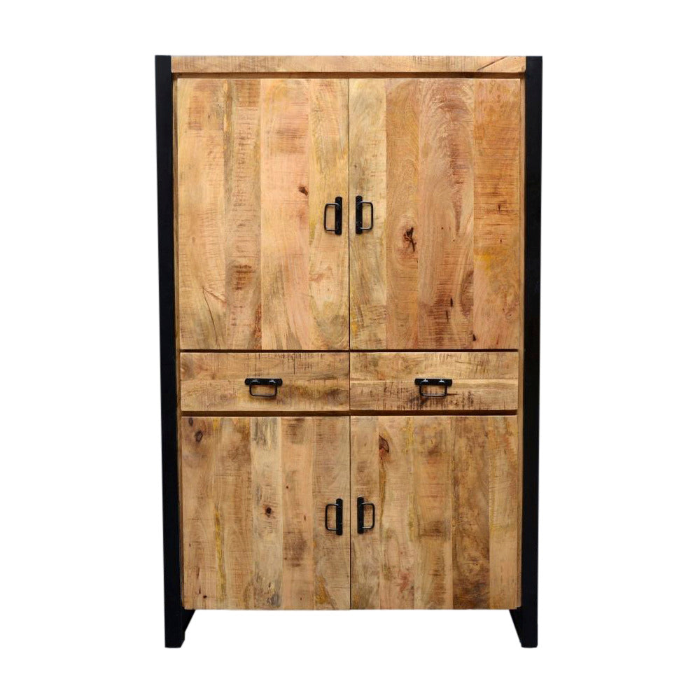 Armoire de rangement Britt 115 - 4 portes, 2 tiroirs, BNO