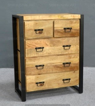Armoire de rangement Britt - 5 tiroirs BNO