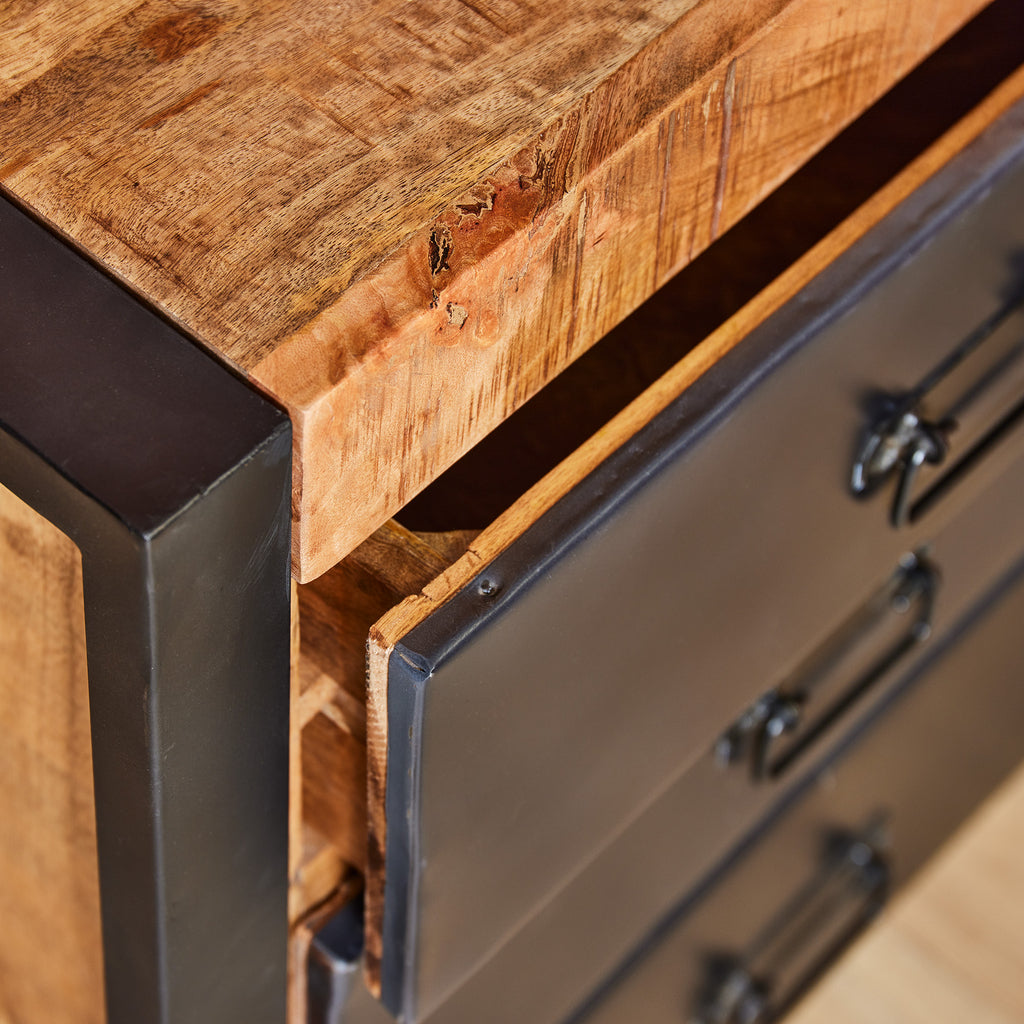 Bureau Boaz - tiroirs métalliques STF