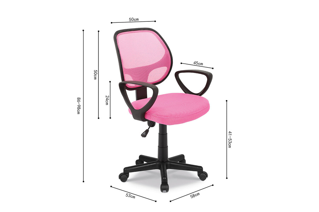 Chaise de bureau 'Hippa' Mesh Rose RS