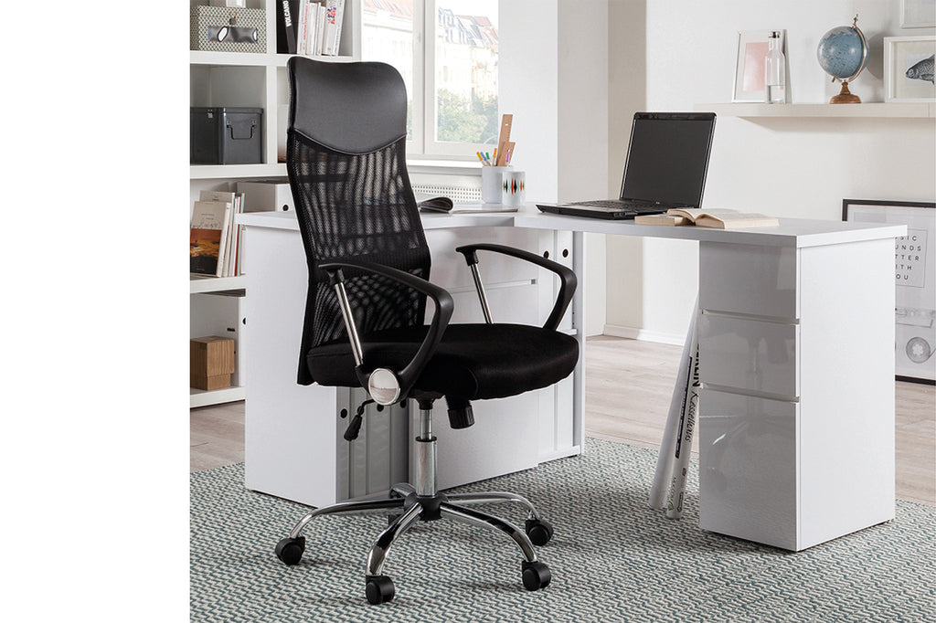 Chaise de bureau 'Max' Mesh noir - RS