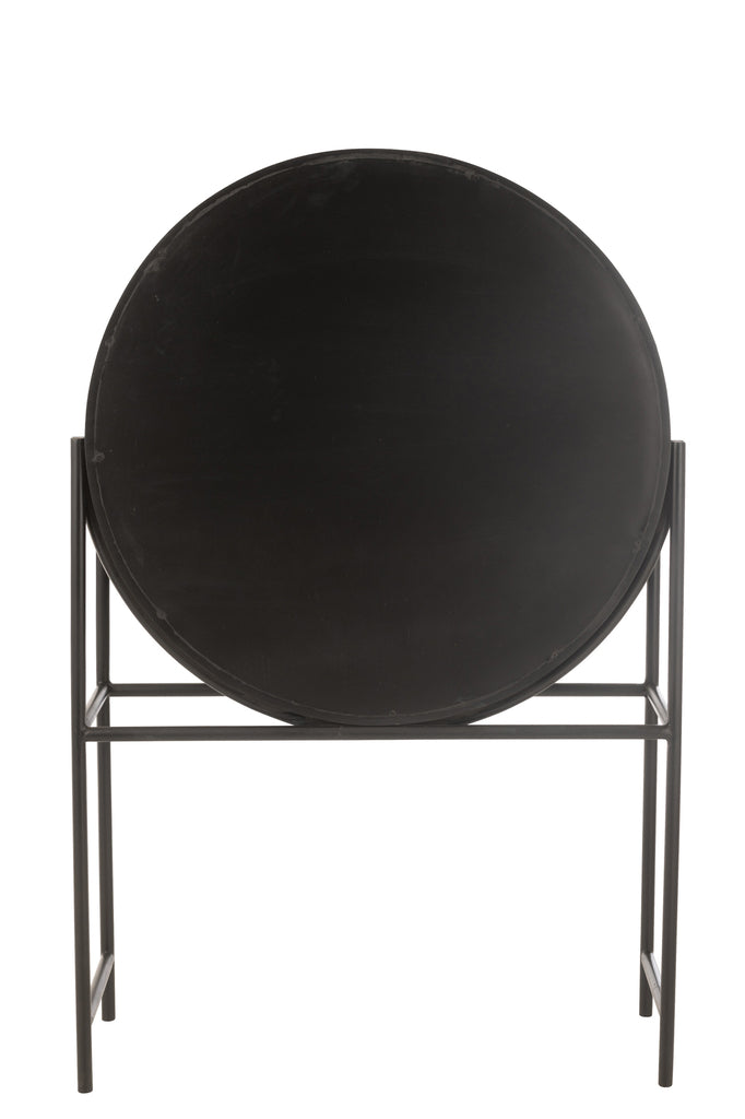 Meuble Shanil en bois recyclé/MDF noir - J-LINE