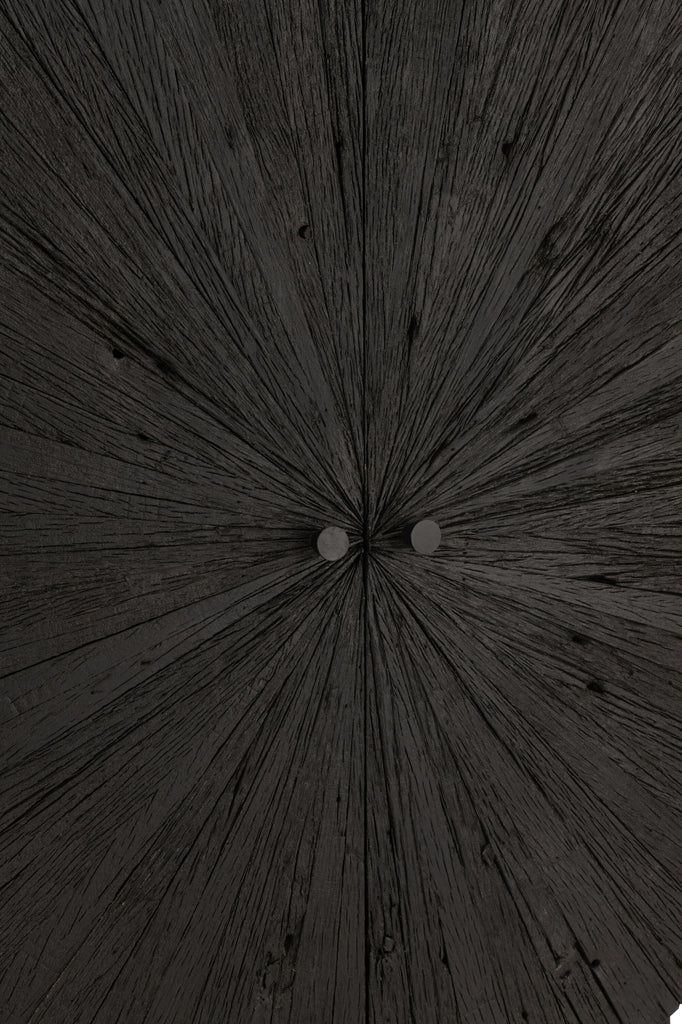 Meuble Shanil en bois recyclé/MDF noir - J-LINE