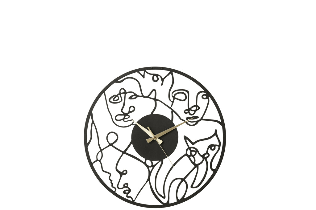 Cadrans d'horloge Métal Noir S - J-LINE