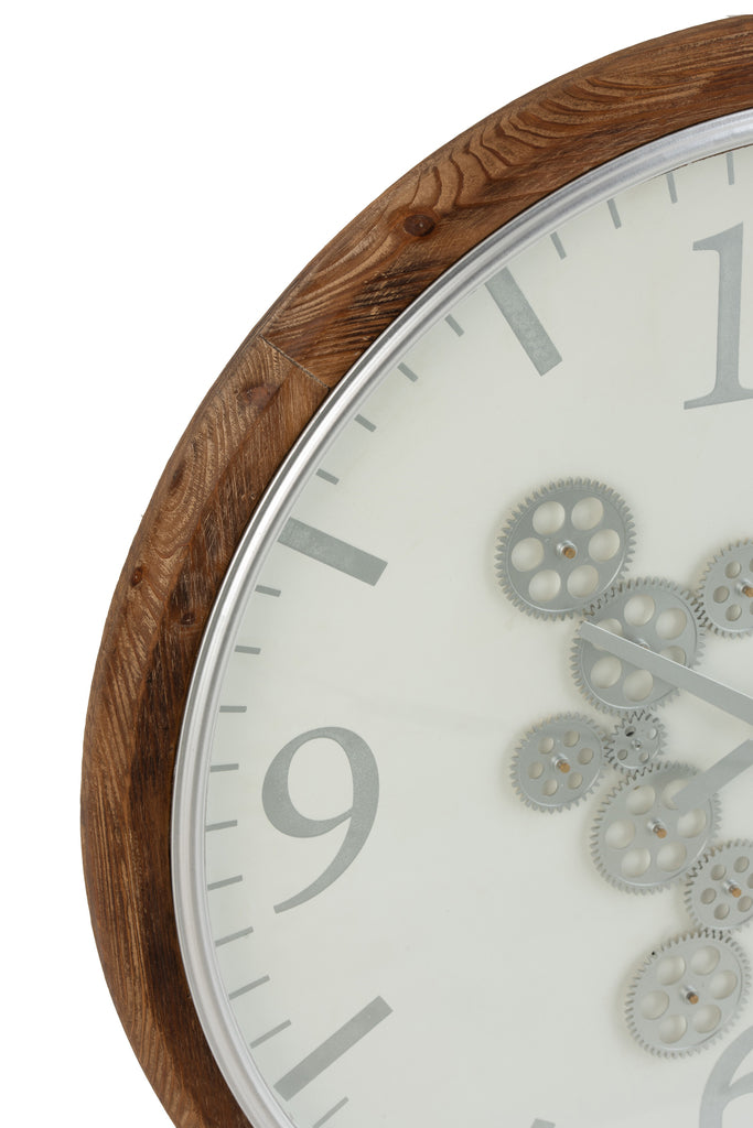 Horloge Radar Blanc/Marron/Gris L - J-LINE