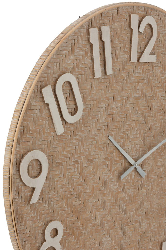 Horloge Reed Blanc L - J-LINE