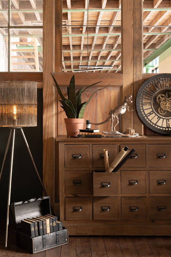 Horloge antique noire/dorée - J-LINE