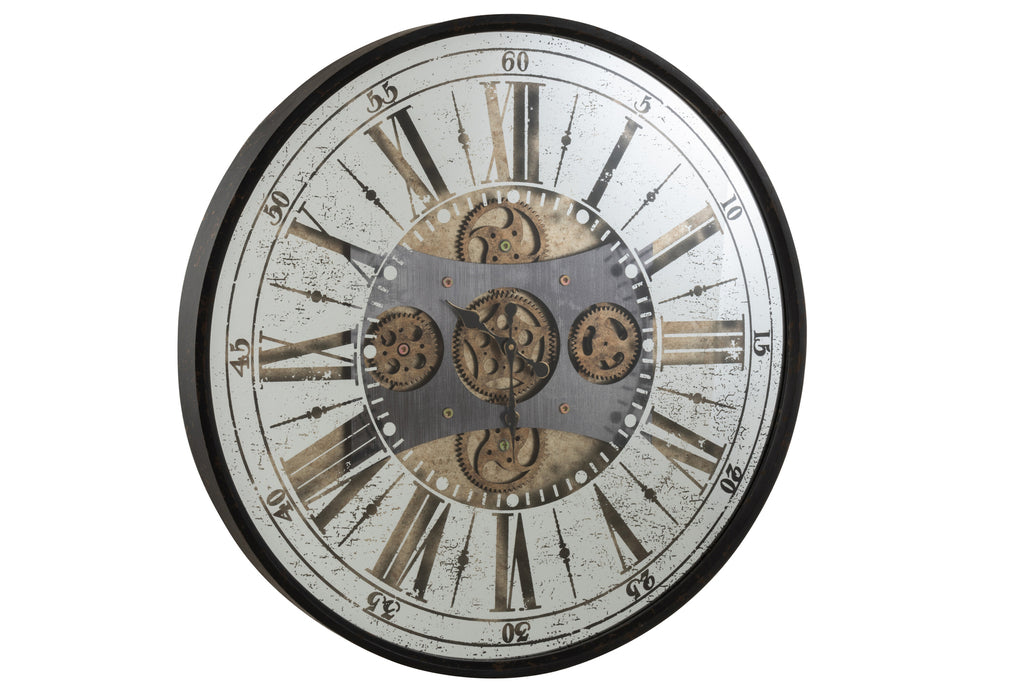Horloge noire antique - J-LINE