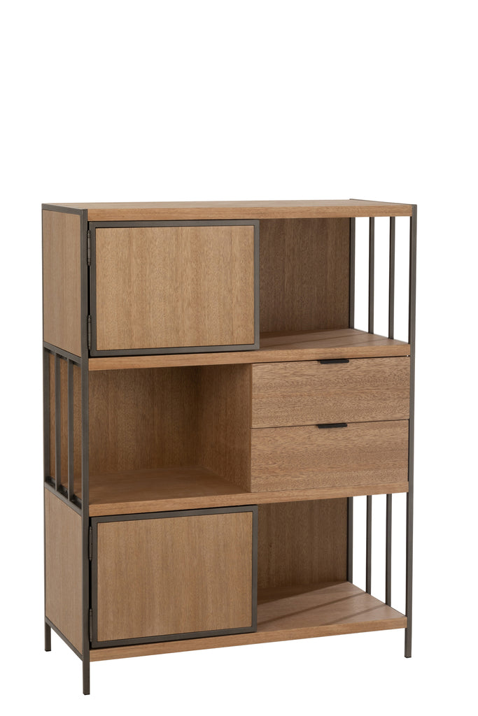 Bergkast hout/metaal - J-LINE