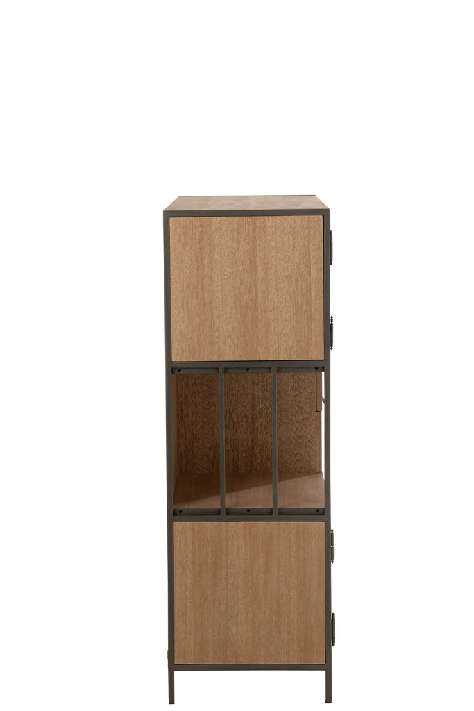 Bergkast hout/metaal - J-LINE