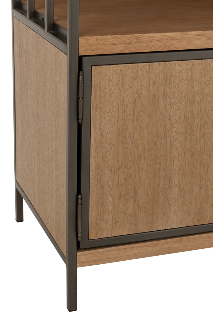 Bergkast hout/metaal - J-LINE