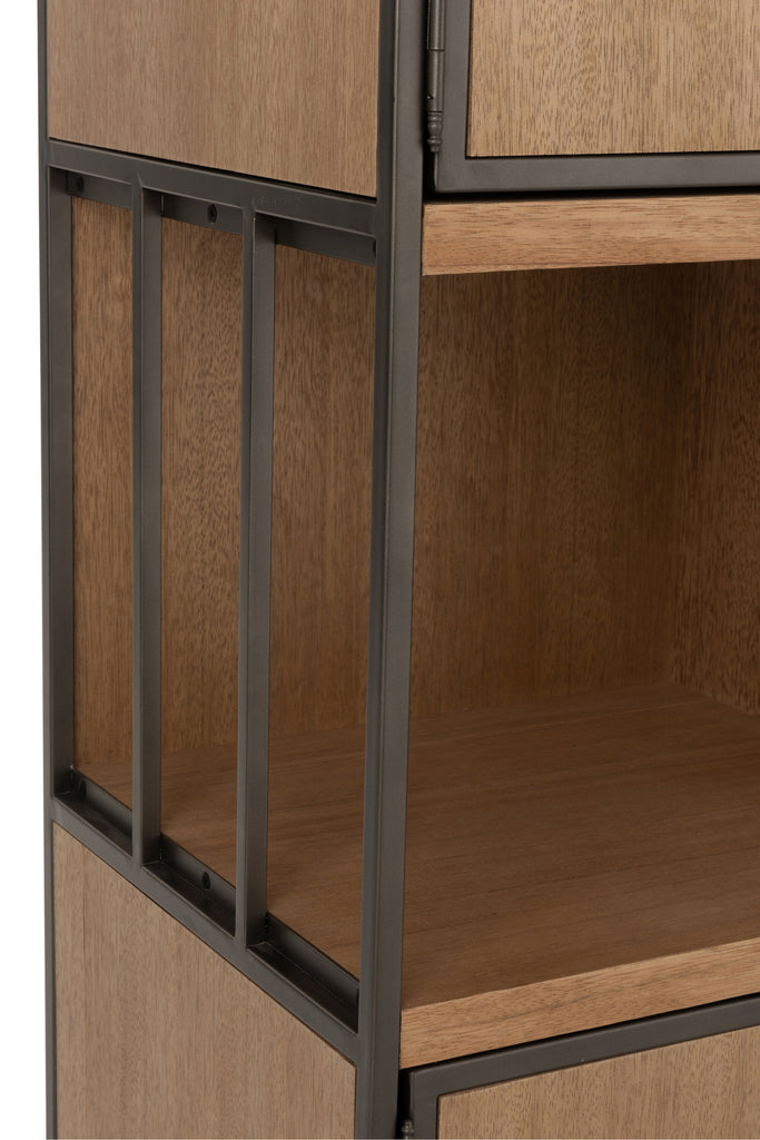 Bergkast hout/metaal - J-LINE