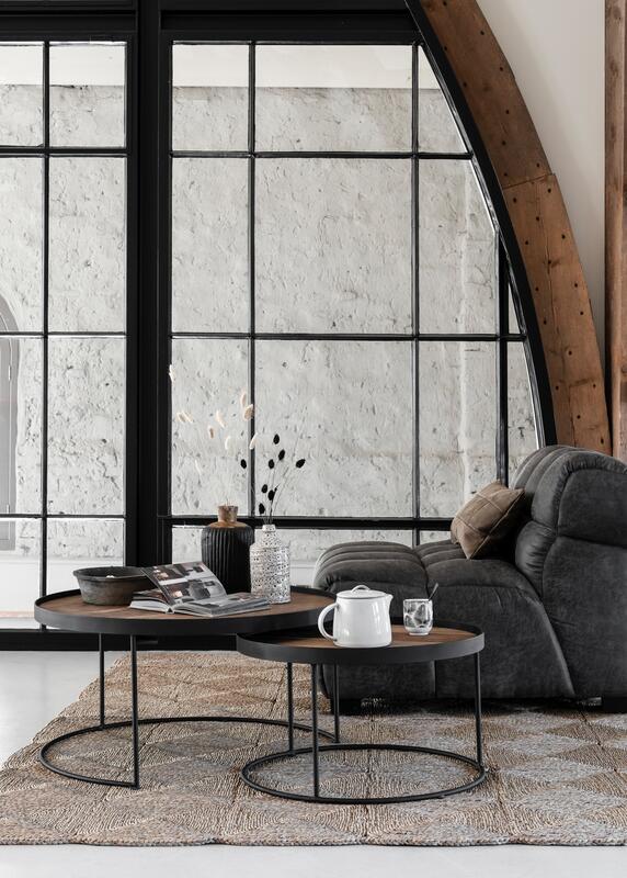 Table basse Mercurius naturelle - lot de 2 - DTP