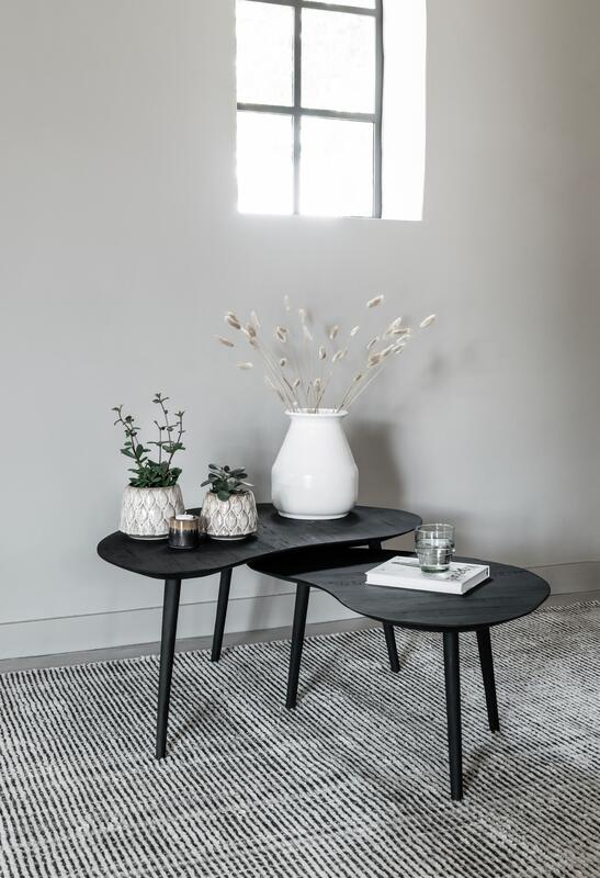 Table basse Organus noire - lot de 2 - DTP