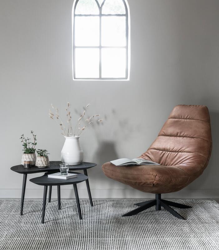 Table basse Organus noire - lot de 2 - DTP