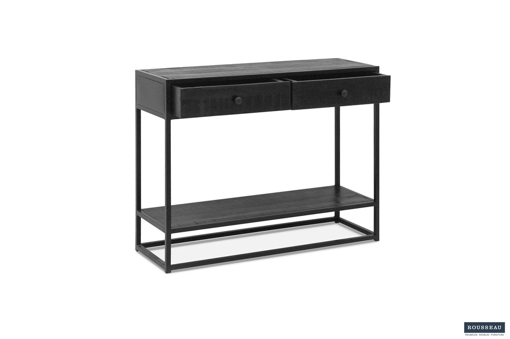 Wandtafel 'Ace' Mango hout Zwart RS