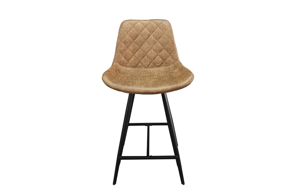 Chaise de comptoir 'Alicante' PU Cognac - RS
