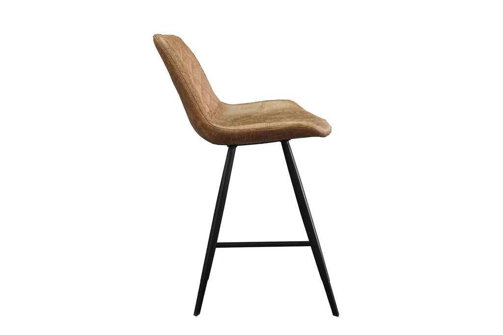 Chaise de comptoir 'Alicante' PU Cognac - RS