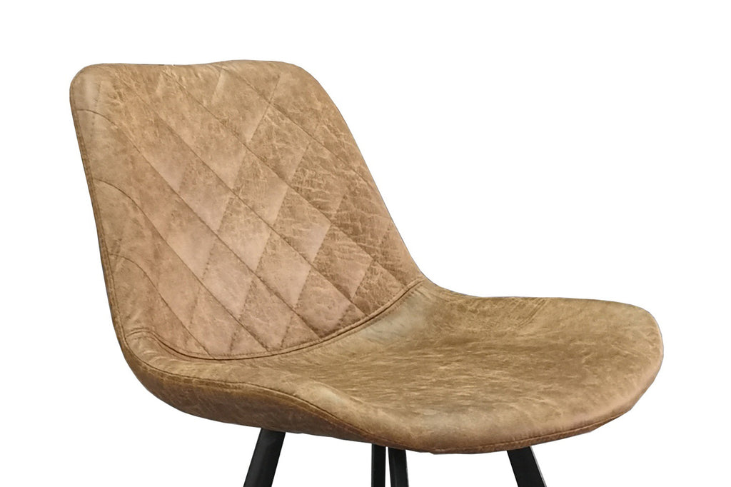 Chaise de comptoir 'Alicante' PU Cognac - RS
