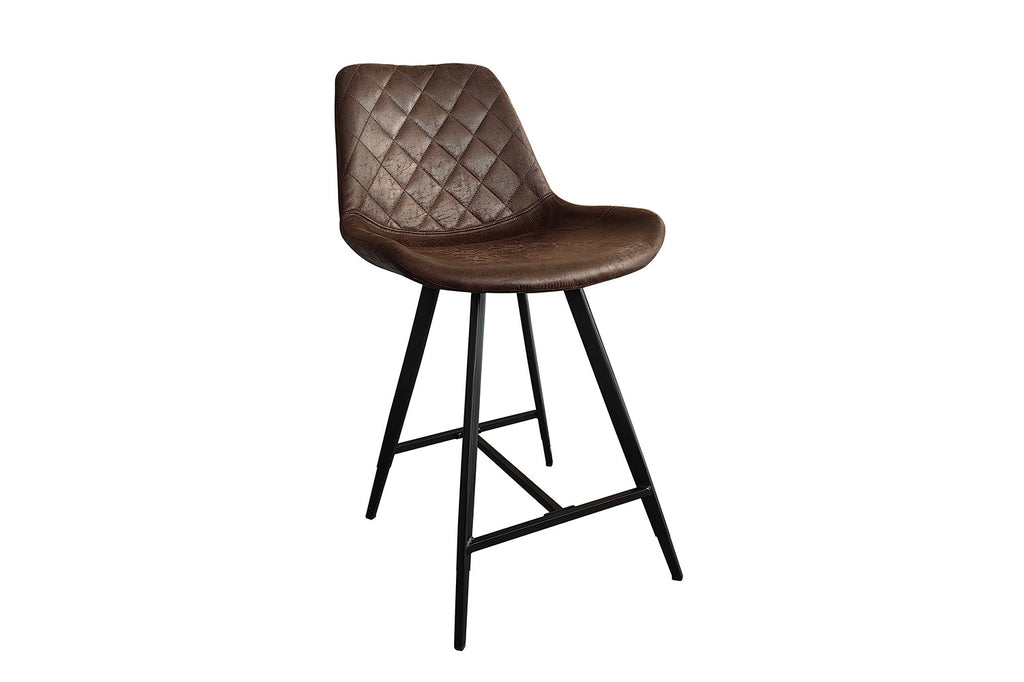 Tabouret de bar 'Alicante' PU Marron foncé - RS