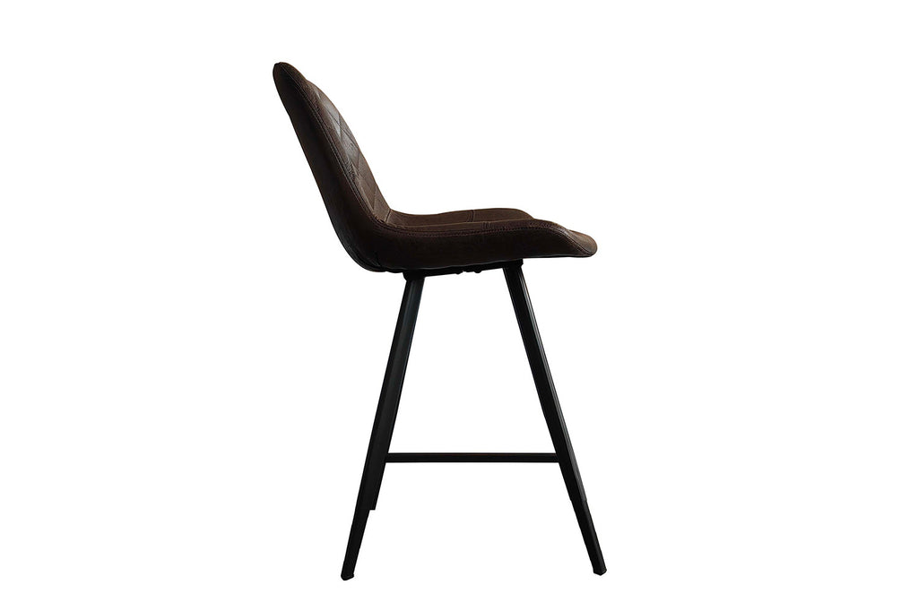 Tabouret de bar 'Alicante' PU Marron foncé - RS